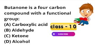 Butanone is a fourcarbon compound with the functional group a carboxylic acidb aldehydec ke [upl. by Eicnarf389]