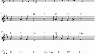 Free alto saxophone sheet music Abide With Me [upl. by Wilkie]