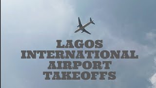 LAGOS INTERNATIONAL AIRPORT TAKEOFFS AND ARRIVALS [upl. by Nash]