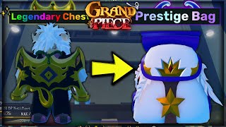 GPO How To Trade Up Legendary Chests to Prestige Bag 🎒💸 [upl. by Simaj]