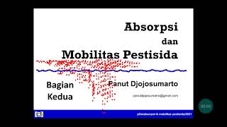 Absorpsi dan mobilitas pestisida II Membahas berbagai macam pestisida sistemik [upl. by Trubow685]