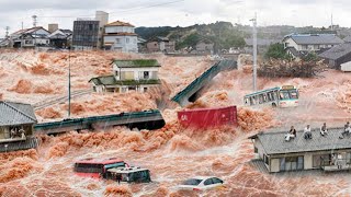 Japan now Evacuation of the population in Ishikawa Rivers overflowed and city was washed away [upl. by Montford]