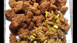 PART 2 VEGAN SEITAN CHICKEN NUGGETS AND A SWEET ASIAN DISH MEAT PREPARED TWO WAYS [upl. by Hillegass]