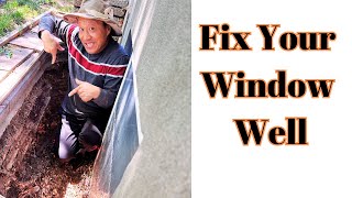 Rusted Window Well Here’s How to Replace It [upl. by Selma562]