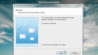 Windows Minimize applications to the system tray using 4t Tray Minimizer [upl. by Barty]