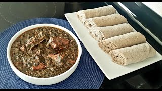 Eritrea ሞሎኽያ ምስ ስጋን ኣዕጽምትን How to make Molokhia with bone meat [upl. by Heman]