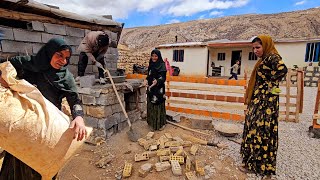 Village life in the Middle East🌍🏡 Tahmurt and Mehdis continuous efforts to build a village house [upl. by Enoval111]