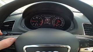 How to Enter and Manage Digital Speedometer in Audi Q3 I  2011 – 2018 [upl. by Sklar895]