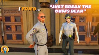 Onfire Tries To Encourage Soze To Break Out Of The Cuffs Before Sent TO Prison  NoPixel 40 [upl. by Blasius]