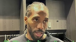 Kawhi Leonard Reveals Injury Details After Win Against Bulls [upl. by Ahsiener]