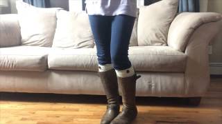 How to wear Boot Cuffs Boot Socks amp Legwarmers [upl. by Nolos]