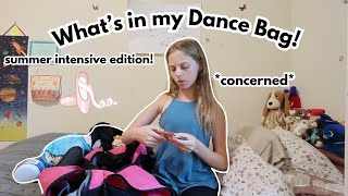 Whats in my Dance Bag summer intensive edition [upl. by Zap]