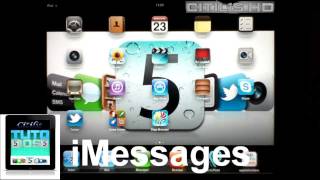 1 iOS5  iMessages  Comment configurer et se servir de iMessage  Tutoriel [upl. by Auhsohey830]