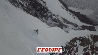 Les images de drone dAndrzej Bargiel sur le K2  Adrénaline  Ski [upl. by Zurc206]