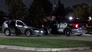 Houston police update 2 bystanders shot when truck drivers exchanged gunfire in apparent road rage [upl. by Ahsilram865]