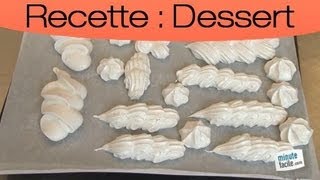 Recette dessert facile  Faire une meringue vanillée [upl. by Ativad]