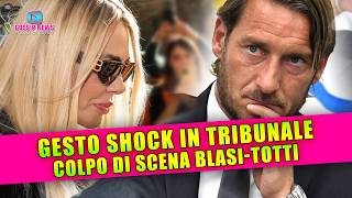 Ilary Blasi e Francesco Totti Gesto Shock in Tribunale [upl. by Ahsenhoj]