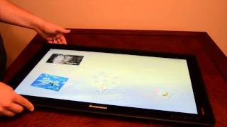 Lenovo Horizon 27Inch Table PC  Tablet Unboxing amp Overview [upl. by Oniuqa990]