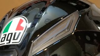 AGV K1 S Motorcycle Black Riding Helmet Clear amp Tinted Visor ASMR Unboxing [upl. by Cleavland]