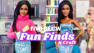 Five Below Teeny Tinies Bean Bags Blue Dress PLUS How To Make DIY Knot Pillows  Barbie Crafts [upl. by Woolcott]