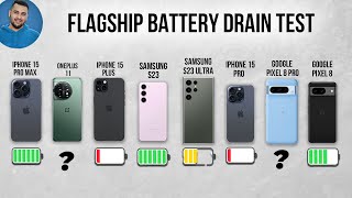 Ultimate Flagship Phone Battery DRAIN Test  2023 [upl. by Rhynd]