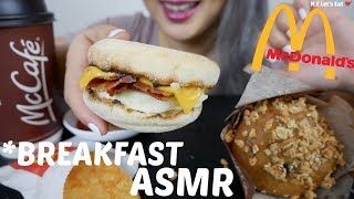 ASMR McDonalds BREAKFAST  Relaxing Eating Sounds  NE Lets Eat [upl. by Nhguavad]