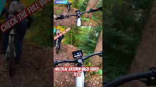 Nicolai Saturn 16 MGU hard test by an enduro team pinion beltdrive mtb [upl. by Aicenav]