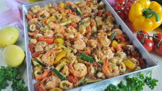 Gamberoni calamari e verdure gratinati al forno [upl. by Noillimaxam797]