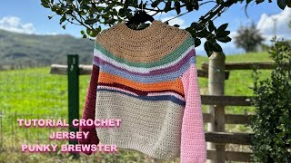 Jersey ⍴ᥙᥒkᥡ ᑲrᥱᥕs𝗍ᥱr crochet [upl. by Xella]