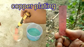 electroless copper plating at home  how to do copper plating at home  homemade copper plating [upl. by Urina]