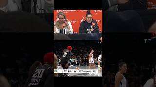 Sabrina Ionescu on Spike Lee after New York Liberty win vs Las Vegas Aces WNBA basketball shorts [upl. by Bain]