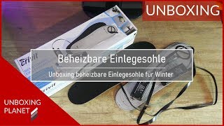 Beheizbare Einlegesohlen für kalte Jahreszeit  Unboxing Planet [upl. by Urbani]