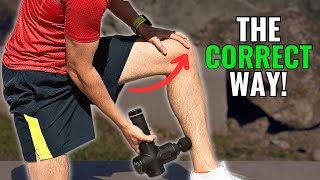 How To Use Massage Gun For Knee Pain Relief [upl. by Aural933]