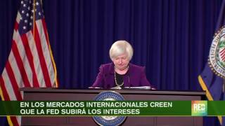 En los mercados internacionales creen que la FED subirá los intereses [upl. by Anielram830]