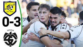 Juve StabiaSpezia 03 Tutti i gol e gli highlights dettagliati [upl. by Sullecram822]