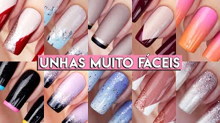 Unhas Decoradas MUITO FÁCEIS  Compilado de Tutoriais [upl. by Marlee]