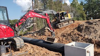 Installing The Massive Overflow System On The 9 Acre Pond [upl. by Marijo]