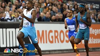 Noah Lyles demolishes Usain Bolts record in triumphant Zurich 200m victory  NBC Sports [upl. by Ahselet179]