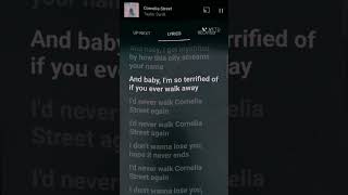 Cornelia Street Taylor Swift lyrics music lyrics aesthetic taylorswift [upl. by Corin652]