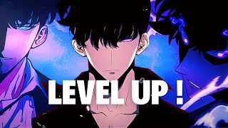 Jin woo  SOLO LEVELING  level up video anime sololeveling music [upl. by Brownley]