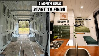 DIY Camper Van Conversion  Full Build Timelapse [upl. by Isolt]