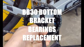 BB30 Bearings Replacement Hollowgram crank [upl. by Verena]