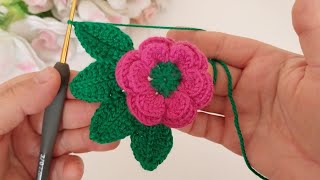 Very simple rose leaf making 🍃 [upl. by Janene]