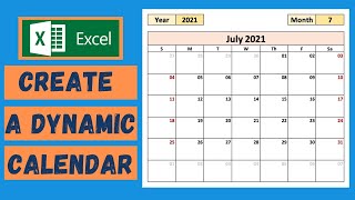 Create a Calendar in Excel  Tutorial [upl. by Halsted]