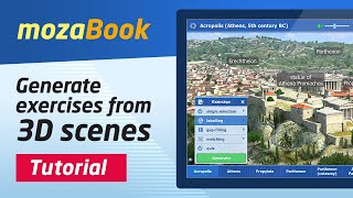 mozaBook  Generate exercises from 3D scenes [upl. by Studner]