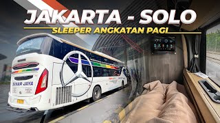 ENAK JUGA JAKARTA SOLO NAIK BUS SLEEPER BERANGKAT PAGI 😁 Sinar Jaya Mercy 1626 [upl. by Raamal]