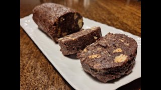 SALAME DI CIOCCOLATO  ricetta facile per tutti  con videoricetteinsieme [upl. by Mathe]