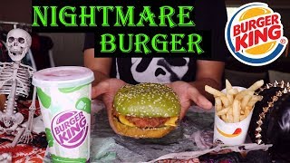 ASMR NEW Nightmare Burger Burger King Eating Sounds [upl. by Richma]