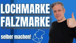 Falzmarken und Lochmarke erstellen in Word für Anschreiben Geschäftsbriefe etc [upl. by Trey]