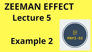 Zeeman effect Lecture 5  Example 2 Sodium D1 D2 lines [upl. by Airat]